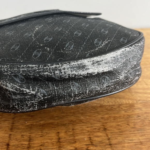 Vintage 80s Gucci Anniversary Collection Black Monogram Minimal Shoulder Bag - Picture 10 of 15